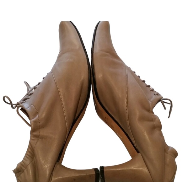 Audley London Tan Soft Leather Lace Up Shoes size EU 38 US 7.5 - Picture 3 of 8